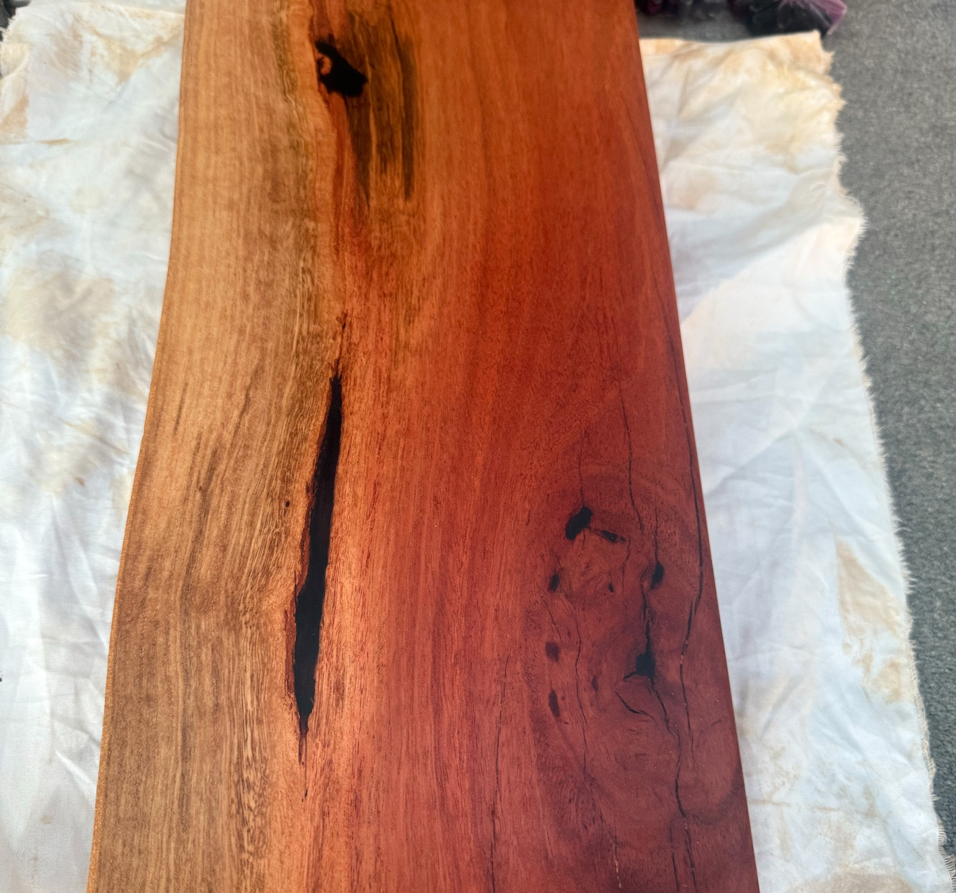 Timber bathroom shelves and vanities