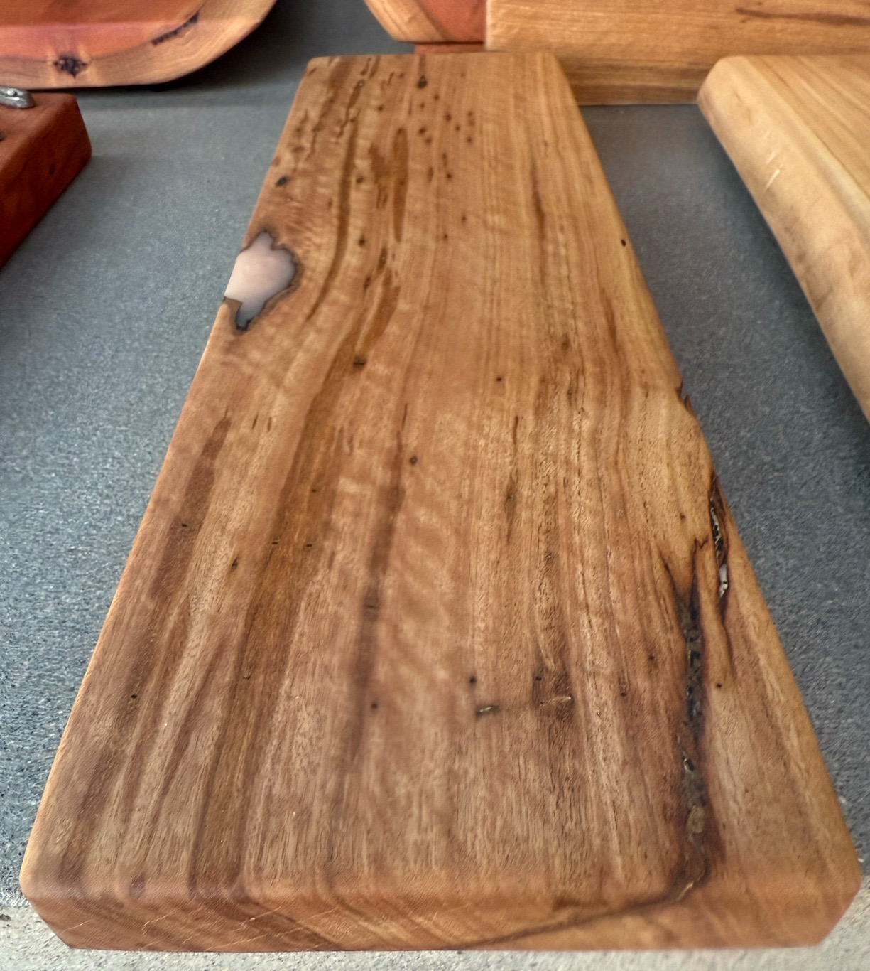 Stringybark & Rose Gold Resin Riser