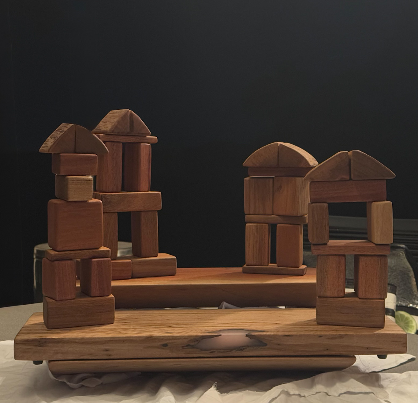 Hardwood Children's Toy Blocks